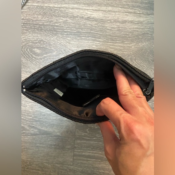 Gorgeous Vintage Carla Marchi Beaded Black Evening Clutch Handbag Purse - Picture 6 of 11